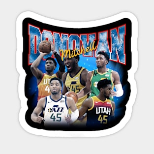 Vintage Donovan Mitchell Retro Sticker